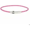 Image de Kerbl Maxi Safe collier à LED, nylon, longueur 65 cm, rose (Chien, Promenade), Collier + laisse