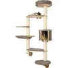 Image de Kerbl Arbre à chat mural Dolomit XL Tofana (185 cm, Gris), Arbre à chat