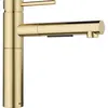 Image de Blanco, Robinetterie de cuisine, ALTA-S II Acier inoxydable satiné or Haute pression Avec tuyau extractible Prévention des