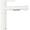 Image de Blanco, Robinetterie de cuisine, ALTA-S II Acier inoxydable silgranit blanc Haute pression Avec tuyau extractible Soupape