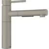 Image de Blanco, Robinetterie de cuisine, ALTA-S II Acier inoxydable tartufo Haute pression Avec tuyau extractible Clapet anti-retour