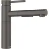Image de Blanco, Robinetterie de cuisine, ALTA-S II Acier inoxydable gris roche Haute pression Avec tuyau extractible Disconnecteur