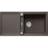 Image de Blanco, Évier, ADIRA XL 6 S-F SILGRANIT cafe Type de montage : à fleur réversible avec commande de vidage (99 cm, 49 cm)