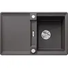 Image de Blanco, Évier, ADIRA 45 S-F SILGRANIT gris roche Type de montage : à fleur réversible avec vidage à (77 cm, 49 cm)