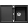 Image de Blanco, Évier, ADIRA 45 S-F SILGRANIT anthracite Type de montage : à fleur réversible avec vidage à (77 cm, 49 cm)
