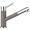 Image de Blanco, Robinetterie de cuisine, KANO-S gris volcan/chrome basse pression Avec tuyau extractible Clapet anti-retour