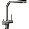 Image de Blanco, Robinetterie de cuisine, FONTAS II Filtre satin dark steel Haute pression Clapet anti-retour Cartouche céramique Ge