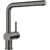 Image de Blanco, Robinetterie de cuisine, LINUS acier foncé satiné haute pression clapet anti-retour cartouche céramique eau sécurisée