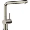 Image de Blanco, Robinetterie de cuisine, LINUS-S satin platinum Haute pression Avec tuyau extractible Clapet anti-retour Ke