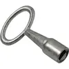 Image de Amf, Cylindre de serrure, Clé à mandrin DIN7417 SW8mm nickelée avec 4KT interne