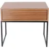 Image de Jan Kurtz, Table de chevet, Nachttisch DINA, Gestell: Stahlrohr schwarz (44 x 60 x 52 cm)