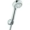 Image de Kludi, Pommeau de douche, Logo Set de douche pour baignoire 3S avec flexible chromé (3 Types de jets, 14 l/min)