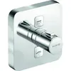 Image de Kludi, Robinetterie de salle de bains, Mitigeur thermostatique encastré PUSH Feinbaus m FE soft edge chromé