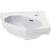 Image de Duravit, Lavabo, Lave-mains d'angle 1930 m ÜLB HLB 595x450mm 1 trou de robinet blanc (450 mm, 595 mm)