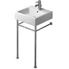 Image de Duravit, Meuble sous-lavabo, Console métallique VERO, hauteur réglable. +50mm pour lavabo 045450 (42.50 x 42.50 x 78 cm)