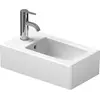 Image de Duravit, Lavabo, Lave-mains VERO avec lavabo HLB 250x450mm 1 trou de robinet blanc (450 mm, 250 mm)