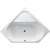 Image de Duravit, Baignoire, Baignoire d'angle D-CODE 2 pentes dos, blanc 1400x1400mm (140 l, 140 cm, 140 cm)