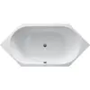 Image de Duravit, Baignoire, Baignoire hexagonale D-Code 90 x 190 cm blanc lisse 700138000000000 (140 l, 190 cm, 90 cm)