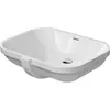 Image de Duravit, Lavabo, Lavabo encastré D-CODE m ÜL o HLB 560x400mm sans trou pour robinetterie blanc (400 mm, 560 mm)