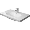 Image de Duravit, Lavabo, Meuble-lavabo D-Code D-Code 85 cm blanc 03428500002 (480 mm, 850 mm)