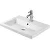 Image de Duravit, Lavabo, Vasque encastrée 2ND FLOOR m ÜL HLB 600x430mm 1 HL Cuve intérieure blanc (430 mm, 600 mm)