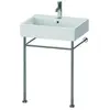 Image de Duravit, Installation sanitaire : accessoires, Console métallique VERO, hauteur réglable. +50mm pour lavabo 045470