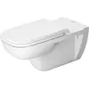 Image de Duravit, Abattant WC, WC suspendu D-CODE VITAL profond, 360x700mm, sans obstacle blanc