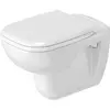 Image de Duravit, Cuvette toilettes + bidet, Cuvette profonde D-Code 54,5 cm blanc mural 2535090000