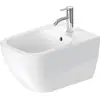 Image de Duravit, Cuvette toilettes + bidet, Bidet suspendu HAPPY D.2 m ÜLB HLB 355x540mm 1 trou de robinet blanc
