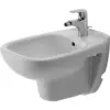 Image de Duravit, Cuvette toilettes + bidet, Bidet mural D-CODE avec lavabo HLB 355x545mm 1 robinetterie blanc