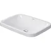 Image de Duravit, Lavabo, Vasque à encastrer DURASTYLE sans PLU HLB 600x430mm sans trou pour robinet blanc (430 mm, 600 mm)