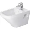 Image de Duravit, Cuvette toilettes + bidet, Bidet suspendu DURASTYLE avec lavabo HLB 370x540mm 1 trou robinet blanc