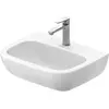Image de Duravit, Lavabo, Lavabo D-CODE MED sans meuble avec plan de toilette 550x430mm 1 robinetterie blanche (430 mm, 550 mm)