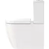 Image de Duravit, Abattant WC, Combiné WC au sol ME by Starck profond, 370x650mm blanc