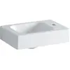 Image de Geberit, Lavabo, iCon lave-mains 38x28cm, blanc, avec trou pour robinetterie à droite (280 mm, 380 mm)