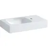 Image de Geberit, Lavabo, Keramag / lavabo iCon 53 cm tablette à droite blanc avec Keratec Glasur 124053600 (1950 mm)