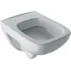 Image de Geberit, Cuvette toilettes + bidet, Keramag / Cuvette profonde Renova compact Square raclée blanc mural 206145000
