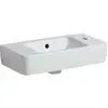 Image de Geberit, Lavabo, Renova Compact 50 cm robinetterie à droite blanc avec KeraTec 2761 (250 mm, 500 mm)