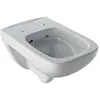 Image de Geberit, Cuvette toilettes + bidet, Keramag / Toilettes profondes sans rebord Renova Plan Rimfree blanc mural Keratec 202170600