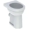 Image de Geberit, Cuvette toilettes + bidet, Keramag Renova Nr. 1 Comfort WC au sol, chasse deau plate, surélevée, 6 l, sortie horizontale, 218