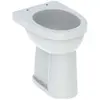 Image de Geberit, Cuvette toilettes + bidet, Renova Nr. 1 Comfort WC au sol, chasse d'eau plate, surélevée, sans obstacle, 6 l, vidage