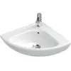 Image de Villeroy & Boch, Lavabo, V&B lave-mains d'angle Compact O.NOVO 415mm longueur de la patte avec ÜL we C+ (450 mm, 550 mm)