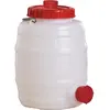 Image de Graf, Equipement de garage, Fût 10 l PE blanc 1 anse Ouverture de remplissage Ø 120 mm