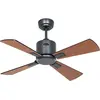 Image de CasaFan DC Ventilateur de plafond Eco Neo III WiFi 92 BG SW-TK, Ventilateur, Gris, Argent, Noir