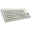 Image de CHERRY Mini Clavier 84K + Trackball USB (FR, Filaire), Clavier, Gris