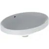 Image de Geberit, Lavabo, Keramag VariForm lavabo encastré ovale, 550x400mm, sans trou pour robinet, avec trop-plein (400 mm, 550 mm)