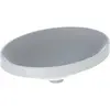 Image de Geberit, Lavabo, Keramag VariForm lavabo encastré ovale, 550x400mm, sans trou pour robinet, sans trop-plein (400 mm, 550 mm)