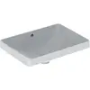 Image de Geberit, Lavabo, VariForm lavabo encastré rectangulaire, 550x400mm, sans trou pour robinet, avec trop plein (400 mm, 550 mm)