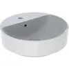 Image de Geberit, Lavabo, Keramag VariForm Lavabo à poser rond, 450mm, avec trou pour robinet, avec trop-plein (585 mm, 450 mm)
