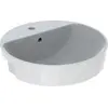 Image de Geberit, Lavabo, VariForm lavabo semi-encastré rond, 500mm, avec trou pour robinet, avec trop-plein (590 mm, 500 mm)